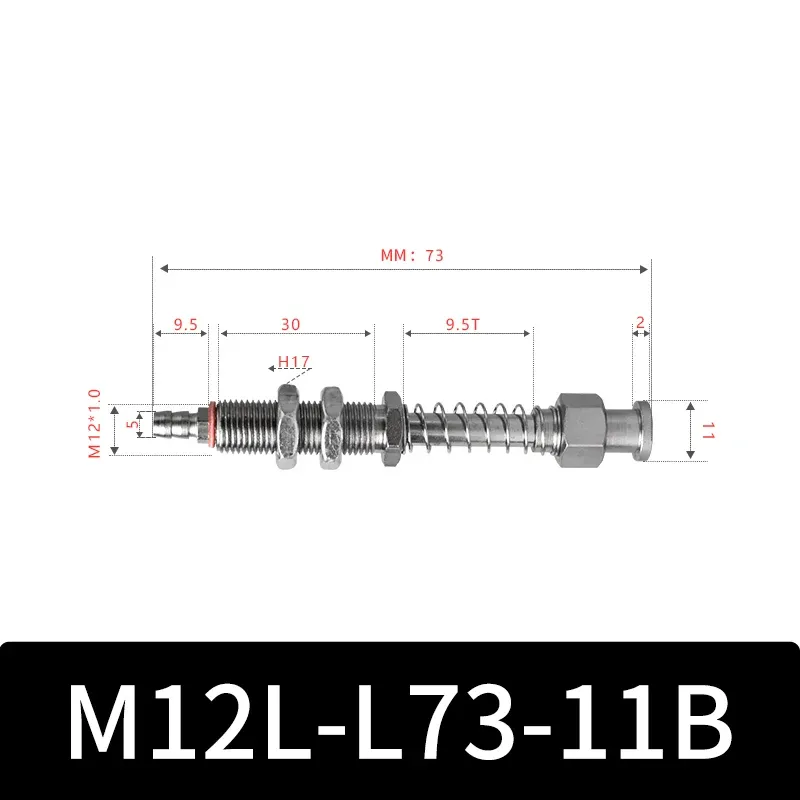 M12-11B Series Big Head Manipulator Pneuamtic Fixture Rubber Sucker Silicone Industrial Vacuum Suction Cup Holder-BOLTTE