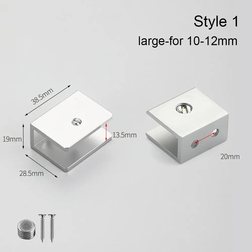 Thicken Panel Bracket Glass Clamp Shelves Clips Furniture Hardware Shelf Holder Clip Shelf Holder Support For 6-12mm