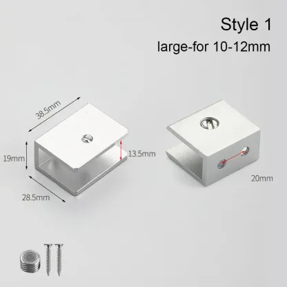 Thicken Panel Bracket Glass Clamp Shelves Clips Furniture Hardware Shelf Holder Clip Shelf Holder Support For 6-12mm