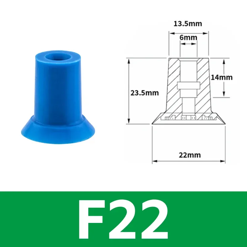 Mechanical arm vacuum suction cup industrial bag opening nozzle film plastic bag PE bag F18 F22 F26 F33-BOLTTE