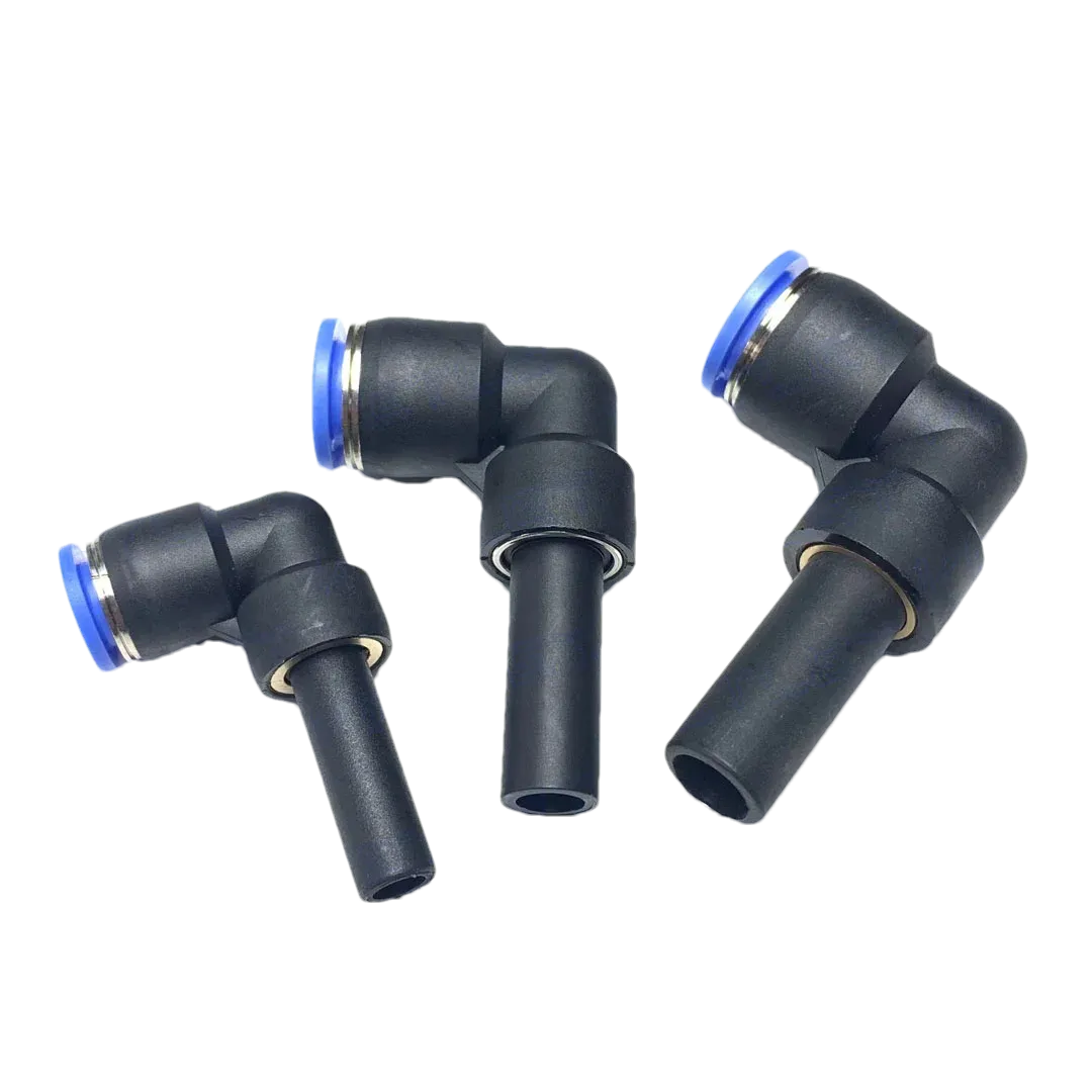 10PCS Pneumatic quick connector PLJ 4/6/8/10/12 Bent-through lever Tubular insertion-type push-through push-in elbow connector-BOLTTE