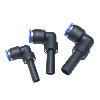 10PCS Pneumatic quick connector PLJ 4/6/8/10/12 Bent-through lever Tubular insertion-type push-through push-in elbow connector-BOLTTE