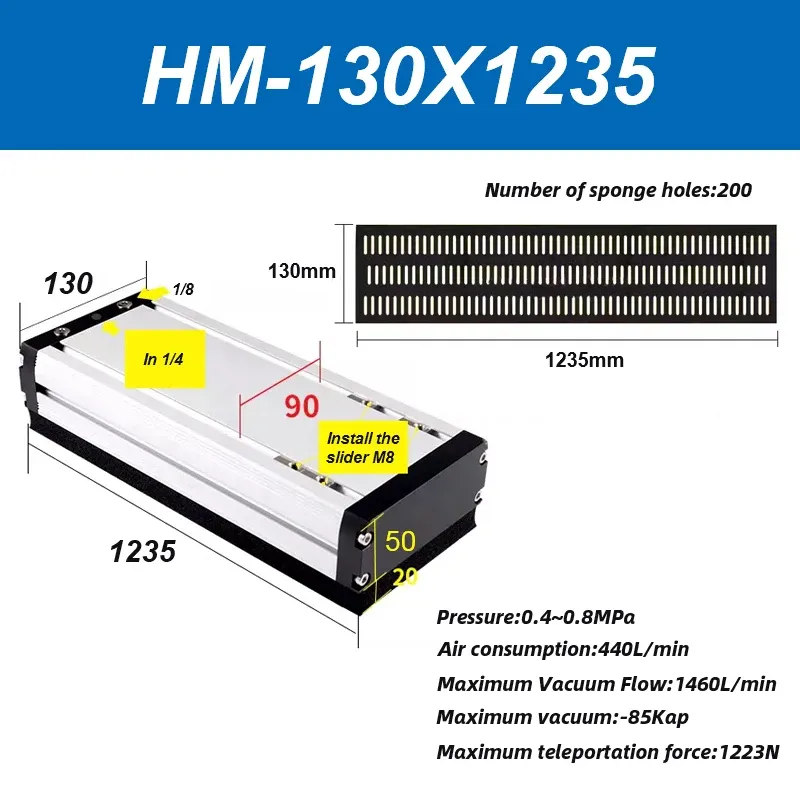 Integrated vacuum sponge suction cup manipulator pneumatic non-marking heavy-duty palletizing carton industrial sponge gripper-BOLTTE