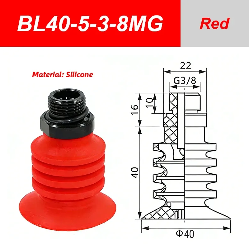 Vacuum Suction Cup Pneumatic Components Plastic Bag Manipulator BL30-5 BL40-5 BL50-5 Soft Bag