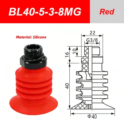 Vacuum Suction Cup Pneumatic Components Plastic Bag Manipulator BL30-5 BL40-5 BL50-5 Soft Bag