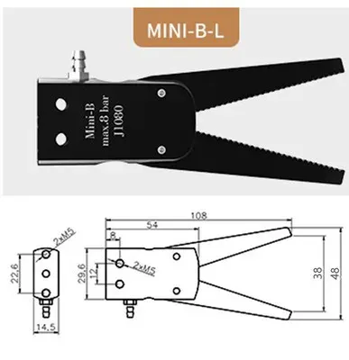 extension MINI gripper lenghten gripper Manipulator Accessories Mechanical Fixture Spout additional Clip industrial robots-BOLTTE