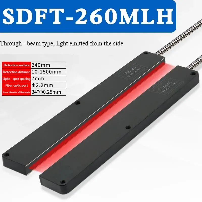 STC-10MLD Rectangular Matrix Fiber Sensor Amplifier Area Detection Diffuse Reflection Grating Counting Photoelectric Sensor-BOLTTE