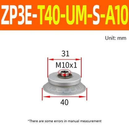 ZP3E Series Heavy Duty Vacuum Suction Cup with Fitting Head ZP3E-T32-UM-S ZP3E-T50-UM-N