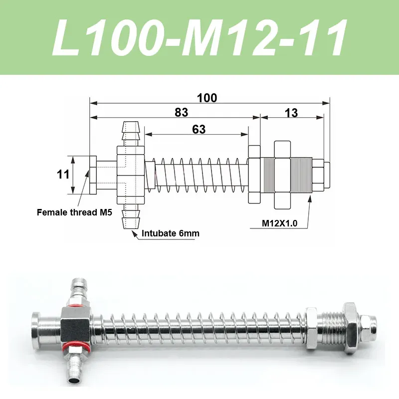 Vacuum suction cup base big head 11mm hardware manipulator fixture accessories pneumatic support tail Side air intake-BOLTTE