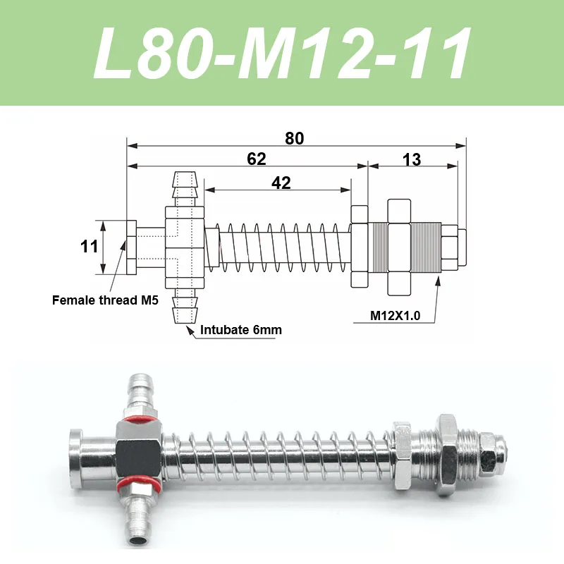Vacuum suction cup base big head 11mm hardware manipulator fixture accessories pneumatic support tail Side air intake-BOLTTE