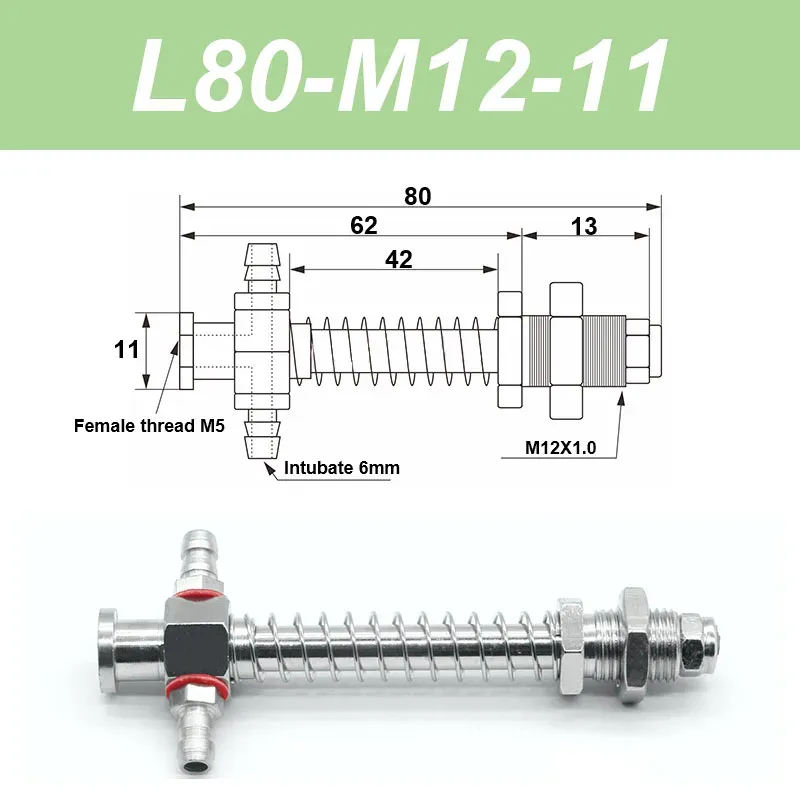 Vacuum suction cup base big head 11mm hardware manipulator fixture accessories pneumatic support tail Side air intake-BOLTTE