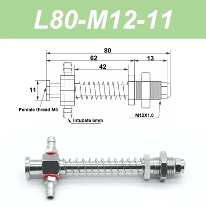 Vacuum suction cup base big head 11mm hardware manipulator fixture accessories pneumatic support tail Side air intake-BOLTTE