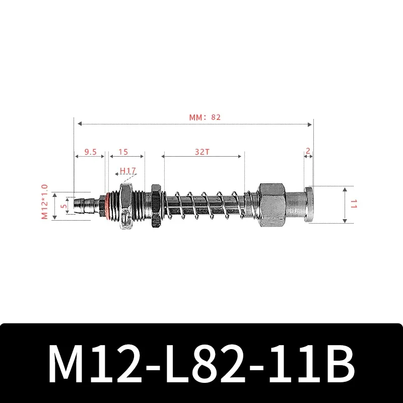 M12-11B Series Big Head Manipulator Pneuamtic Fixture Rubber Sucker Silicone Industrial Vacuum Suction Cup Holder-BOLTTE
