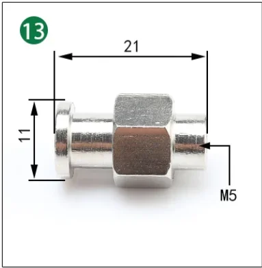 Manipulator accessories Suction cup large end small end fitting M5 tooth adapter iron tee elbow joint quick screw pneumatic-BOLTTE