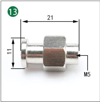Manipulator accessories Suction cup large end small end fitting M5 tooth adapter iron tee elbow joint quick screw pneumatic-BOLTTE