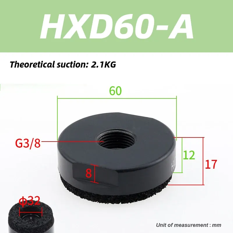 HXD HXN Series Vacuum Sponge Suction Cup Manipulator With bumper bar HXD30-A HXD40-A HXN22X38-A HXN60X120-A-X-BOLTTE
