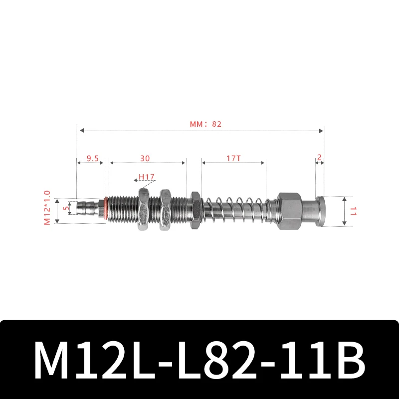 M12-11B Series Big Head Manipulator Pneuamtic Fixture Rubber Sucker Silicone Industrial Vacuum Suction Cup Holder-BOLTTE