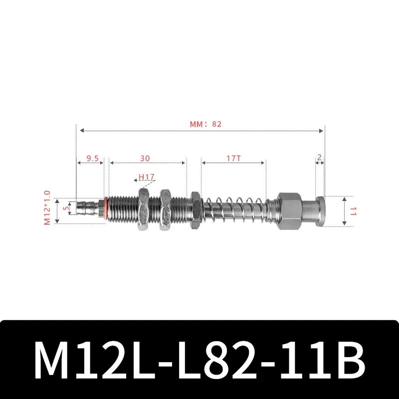 M12-11B Series Big Head Manipulator Pneuamtic Fixture Rubber Sucker Silicone Industrial Vacuum Suction Cup Holder-BOLTTE