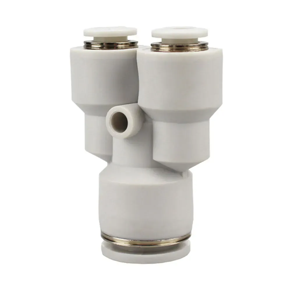 Fit 3 4 6 8 10 12 14 16mm Tube Reducer Y 3 Ways Splitter Plastic Pneumatic Air Pipe Fitting Fittings Push In Connector Coupler-BOLTTE