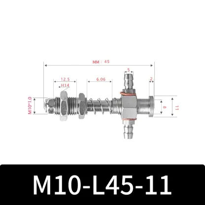 M10-11 Series Big Head Manipulator Pneuamtic Parts Fixture Rubber Sucker Pad Silicone Vacuum Suction Cup Mount-BOLTTE
