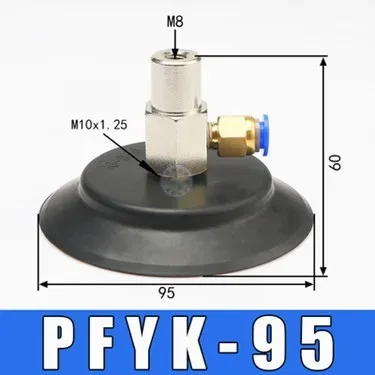 Pneumatic Vacuum Suction Cup Heavy-duty Sucker PFG PFYK-60 Large Power Silicone & NBR Mechanical Arm Robot Automation Tools-BOLTTE