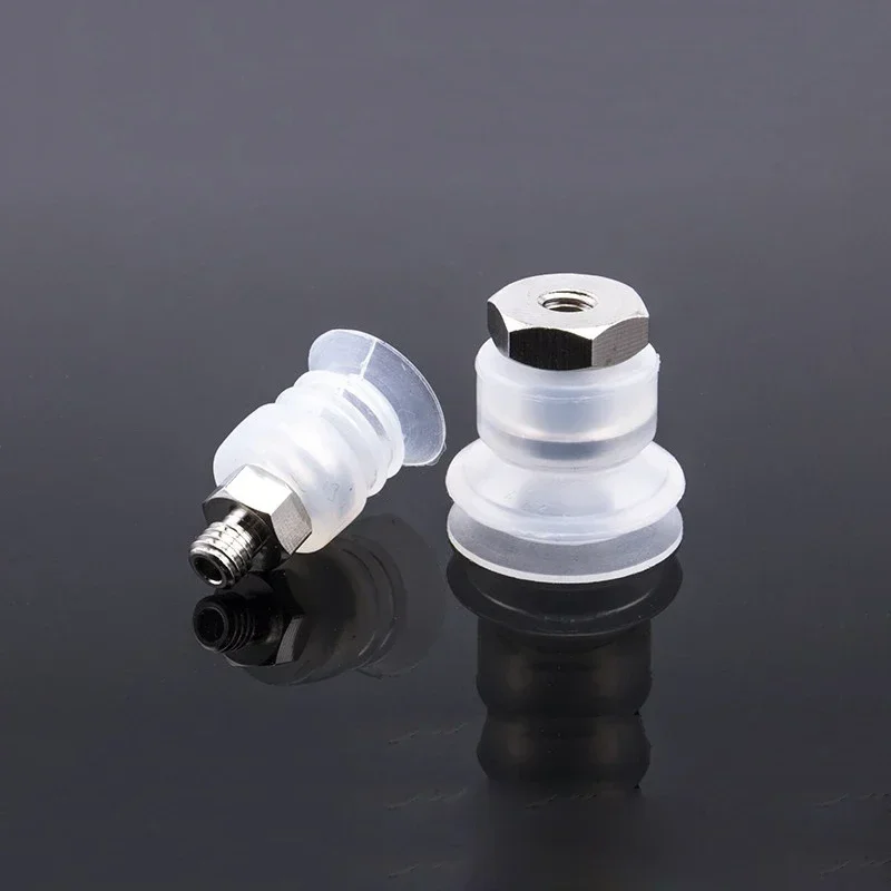5PCS Manipulator Vacuum Sucker Fittings Hardware Adapter M4 M5 Thread Big Head Small Head Pneumatic Accessories Suction Cup Base-BOLTTE