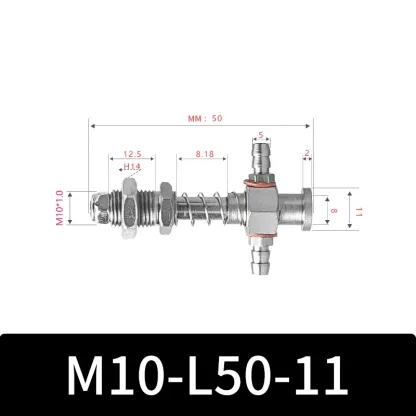 M10-11 Series Big Head Manipulator Pneuamtic Parts Fixture Rubber Sucker Pad Silicone Vacuum Suction Cup Mount-BOLTTE