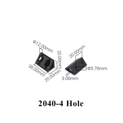 4Pcs/Lot Aluminum Profile Right Angle Triangle Block Triangle Connector Bracket for 2020 3030 4040 4545 2040 3060 Alu Profiles