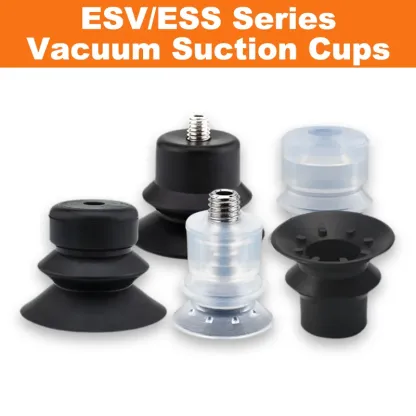 10pcs/pack ESV/ESS Series Double-layer Corrugated Vacuum Suction Cup ESS/ESV-10/15/20/25/30/40/50-BS/N-BOLTTE