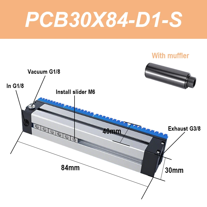 Manipulator vacuum suction cup PCB circuit board 30 width suction with hole special-shaped hollow workpiece gripper pneumatic-BOLTTE