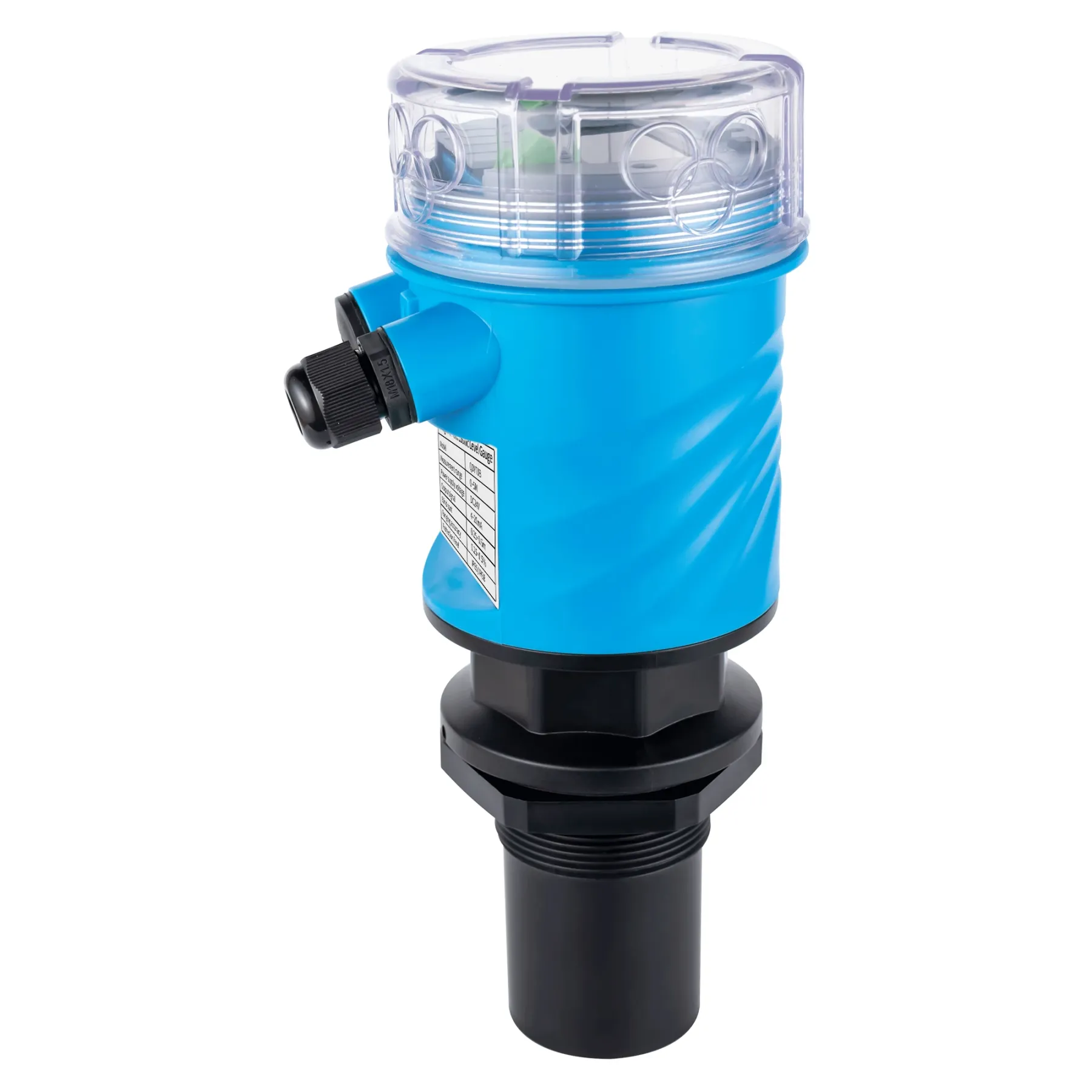 Ultrasonic Water Level Sensor 3m 5m 10m 15m 20m Meter 4-20mA Relays Output Ultrasonic Water Tank Level Meter Wireless Distance-BOLTTE