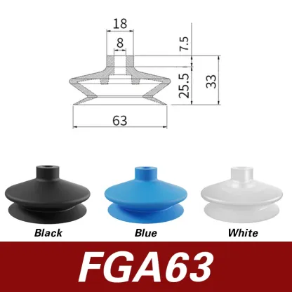 FGA11/14/16/20/22/25/33/43/53/63/78 robotic arm vacuum suction cup ripple