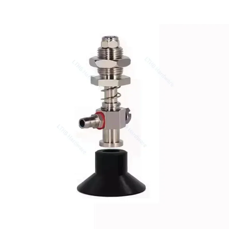 10PCS Pneumatic Sucker Black Nbr Suction Cup 8mm Mounting Hole Sucker Big Head Injection Molding Machine Manipulator Accessories-BOLTTE