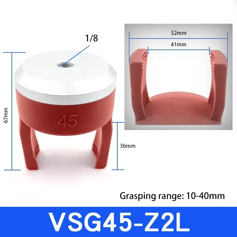 Flexible gripper fixture pneumatic vacuum suction cup mechanical arm accessories