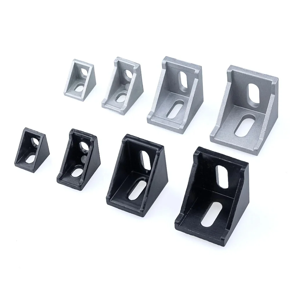 20/10/5Pcs Corner Fitting Angle Aluminum Connector Bracket Fastener 2020 3030 4040 4545 for Aluminium Profile