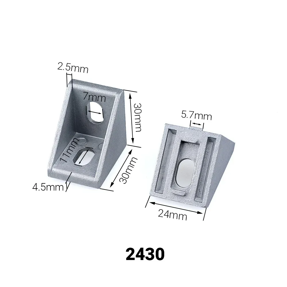 20/10/5Pcs Corner Fitting Angle Aluminum Connector Bracket Fastener 2020 3030 4040 4545 for Aluminium Profile