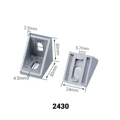20/10/5Pcs Corner Fitting Angle Aluminum Connector Bracket Fastener 2020 3030 4040 4545 for Aluminium Profile