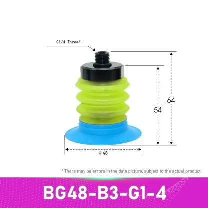 Pneumatic Vacuum Suction Cup Multi-layer Imported PU Soft Packaging Liquid Bag Opening Sucker Automation Manipulator Accessory-BOLTTE