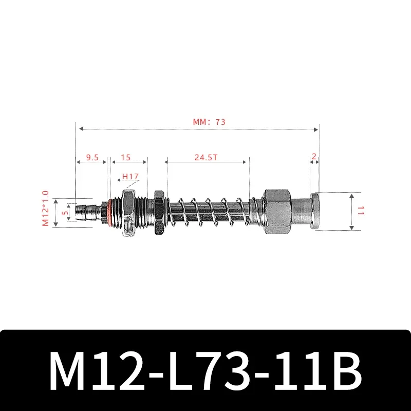 M12-11B Series Big Head Manipulator Pneuamtic Fixture Rubber Sucker Silicone Industrial Vacuum Suction Cup Holder-BOLTTE