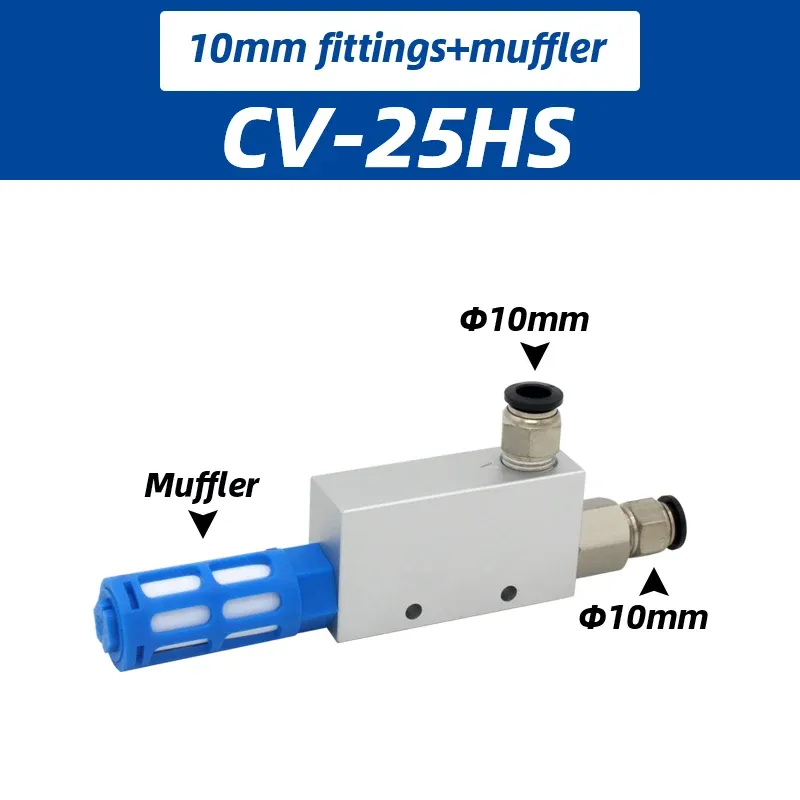 Vacuum generator CV-10HS CV-15HS 20HS 25HS 30HS  industrial negative pressure sucker  CV-10HSCK CV15/20/25HSCK Adjustable series-BOLTTE