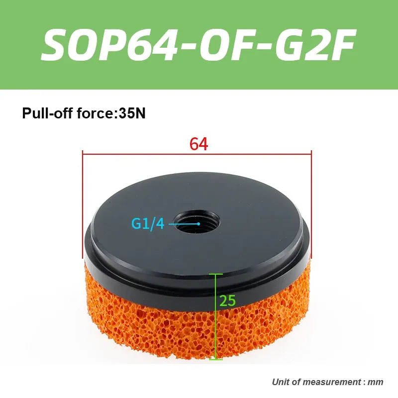 Pneumatic industrial sponge suction cup manipulator, large suction power, large flow traceless gripper-BOLTTE