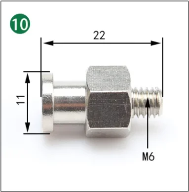 Manipulator accessories Suction cup large end small end fitting M5 tooth adapter iron tee elbow joint quick screw pneumatic-BOLTTE