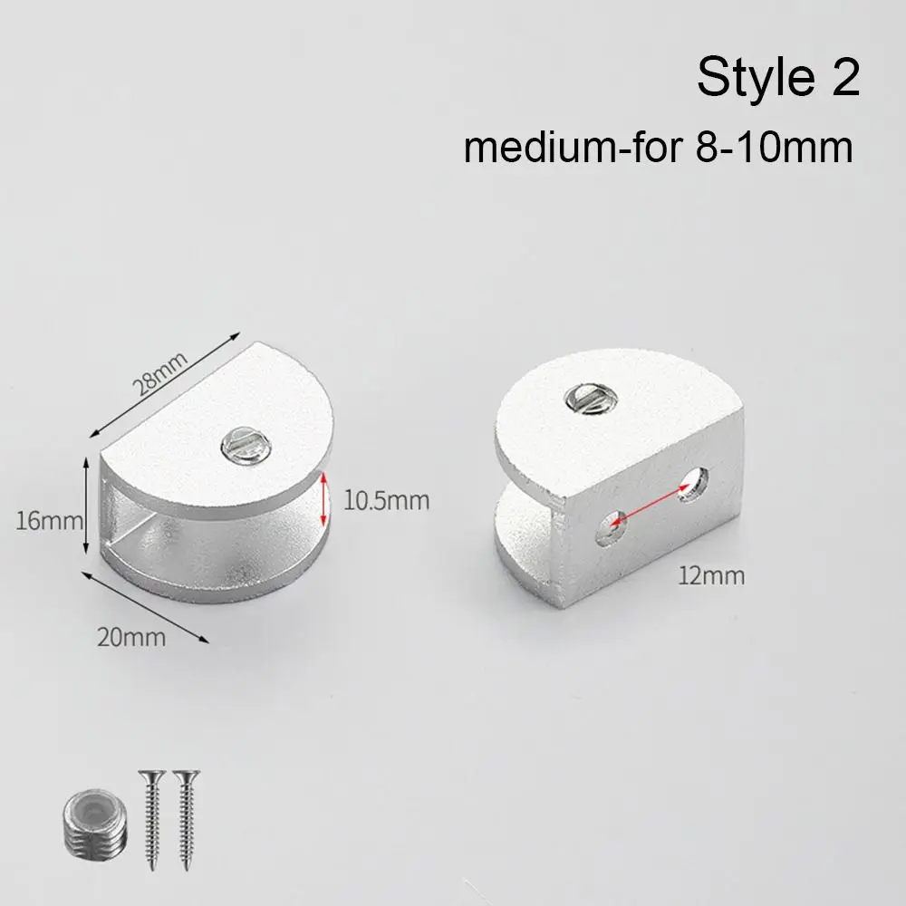 Thicken Panel Bracket Glass Clamp Shelves Clips Furniture Hardware Shelf Holder Clip Shelf Holder Support For 6-12mm