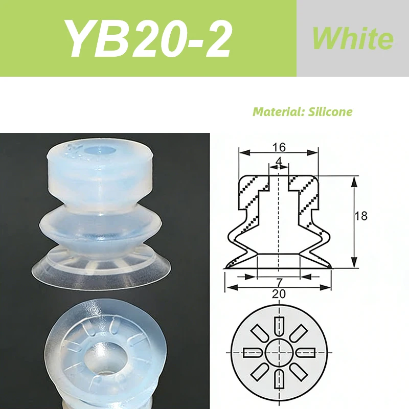 Packaging Machine Bag Opening Vacuum Suction Cup APEX25 APEX30 M15 YB20-2 Robotic Arm Film Plastic Bag Accessories Pneumatic-BOLTTE