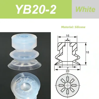 Packaging Machine Bag Opening Vacuum Suction Cup APEX25 APEX30 M15 YB20-2 Robotic Arm Film Plastic Bag Accessories Pneumatic-BOLTTE