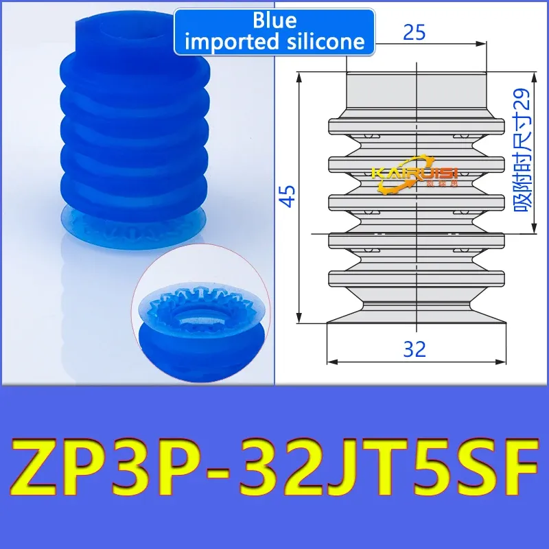 Mechanical arm vacuum suction cup organ type thin film suction cup industrial pneumatic accessories ZP3P-20JT2SF ZP3P-32JT2SF-BOLTTE