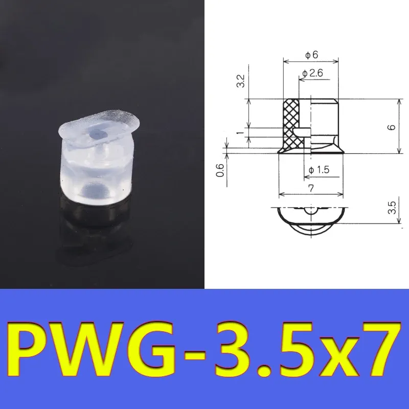 Long Oval Suction Cup Manipulator Accessories Vacuum Suction Cup Industrial Pneumatic Accessories Powerful Suction Nozzle PWG