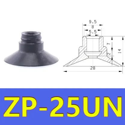  Vacuum Suction Cup Retaining Ring Manipulator Accessories Strong Suction Nozzle Silicone Suction Cup ZP-U-BOLTTE