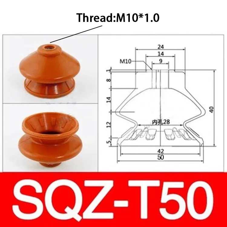 Pneumatic Vacuum Suction Cup SQZ Silicone Sucker for Injection Molding Machine Automatic Grab Workpiece Manipulator Accessories-BOLTTE