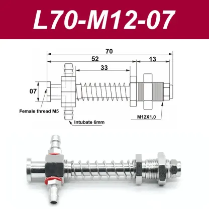 Vacuum suction cup base samll head 7mm hardware manipulator fixture accessories pneumatic support tail Side air intake-BOLTTE